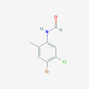 molecular formula C8H7BrClNO B2626175 N-(4-Bromo-5-chloro-2-methylphenyl)formamide CAS No. 1864015-01-9