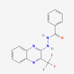 N'-[3-(trifluoromethyl)-2-quinoxalinyl]benzenecarbohydrazide