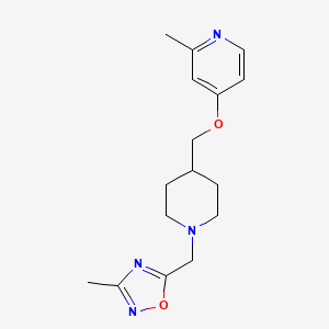 3-Methyl-5-[[4-[(2-methylpyridin-4-yl)oxymethyl]piperidin-1-yl]methyl]-1,2,4-oxadiazole