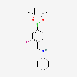 4-(Cyclohexylaminomethyl)-3-fluorophenylboronic acid pinacol ester