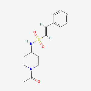 (E)-N-(1-acetylpiperidin-4-yl)-2-phenylethenesulfonamide