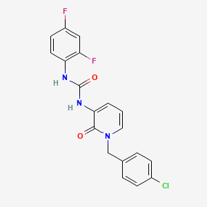 N-[1-(4-chlorobenzyl)-2-oxo-1,2-dihydro-3-pyridinyl]-N'-(2,4-difluorophenyl)urea