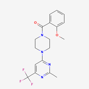 4-[4-(2-Methoxybenzoyl)piperazin-1-yl]-2-methyl-6-(trifluoromethyl)pyrimidine
