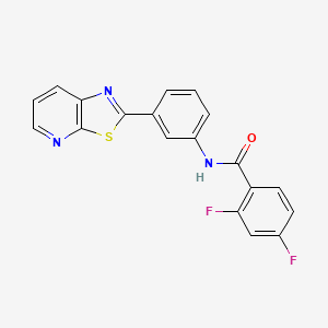 2,4-difluoro-N-(3-(thiazolo[5,4-b]pyridin-2-yl)phenyl)benzamide