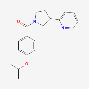 (4-Isopropoxyphenyl)(3-(pyridin-2-yl)pyrrolidin-1-yl)methanone