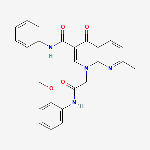 1-(2-((2-methoxyphenyl)amino)-2-oxoethyl)-7-methyl-4-oxo-N-phenyl-1,4-dihydro-1,8-naphthyridine-3-carboxamide