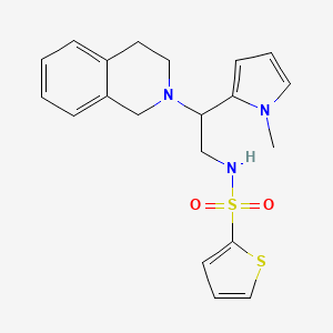 N-(2-(3,4-dihydroisoquinolin-2(1H)-yl)-2-(1-methyl-1H-pyrrol-2-yl)ethyl)thiophene-2-sulfonamide