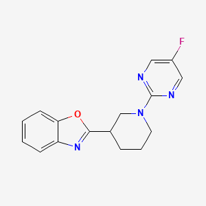 2-[1-(5-Fluoropyrimidin-2-yl)piperidin-3-yl]-1,3-benzoxazole