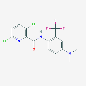 3,6-dichloro-N-[4-(dimethylamino)-2-(trifluoromethyl)phenyl]pyridine-2-carboxamide