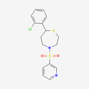 7-(2-Chlorophenyl)-4-(pyridin-3-ylsulfonyl)-1,4-thiazepane