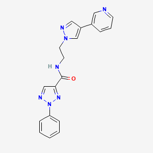 2-phenyl-N-{2-[4-(pyridin-3-yl)-1H-pyrazol-1-yl]ethyl}-2H-1,2,3-triazole-4-carboxamide