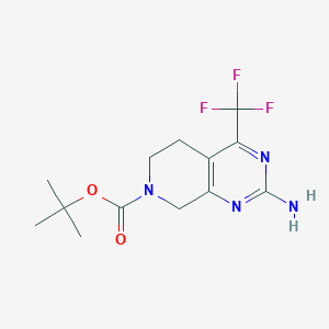 Tert-butyl 2-amino-4-(trifluoromethyl)-6,8-dihydro-5H-pyrido[3,4-d]pyrimidine-7-carboxylate
