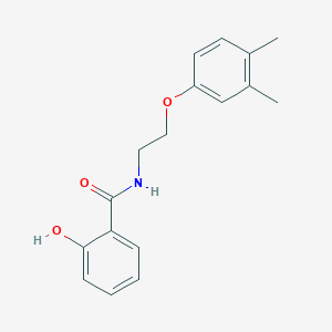 molecular formula C17H19NO3 B262628 N-[2-(3,4-dimethylphenoxy)ethyl]-2-hydroxybenzamide 