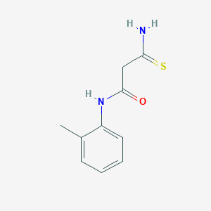 molecular formula C10H12N2OS B2626292 2-carbamothioyl-N-(2-methylphenyl)acetamide CAS No. 565198-67-6
