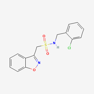 1-(benzo[d]isoxazol-3-yl)-N-(2-chlorobenzyl)methanesulfonamide