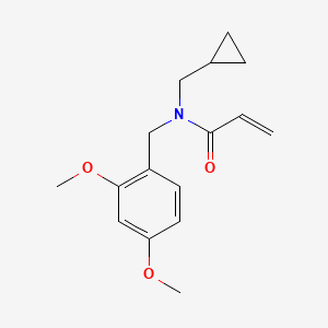 N-(cyclopropylmethyl)-N-[(2,4-dimethoxyphenyl)methyl]prop-2-enamide