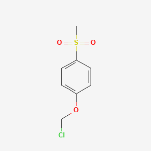 molecular formula C8H9ClO3S B2626308 1-(Chloromethoxy)-4-methanesulfonylbenzene CAS No. 1538084-42-2