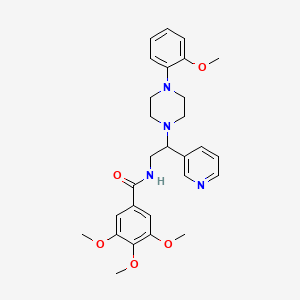 3,4,5-trimethoxy-N-(2-(4-(2-methoxyphenyl)piperazin-1-yl)-2-(pyridin-3-yl)ethyl)benzamide