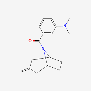 (3-(dimethylamino)phenyl)((1R,5S)-3-methylene-8-azabicyclo[3.2.1]octan-8-yl)methanone