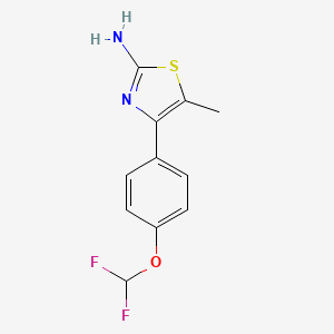4-[4-(Difluoromethoxy)phenyl]-5-methyl-1,3-thiazol-2-amine