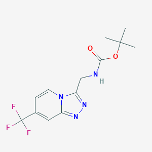 Tert-butyl ((7-(trifluoromethyl)-[1,2,4]triazolo[4,3-a]pyridin-3-yl)methyl)carbamate