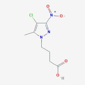 4-(4-chloro-5-methyl-3-nitro-1H-pyrazol-1-yl)butanoic acid
