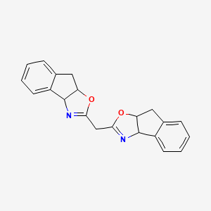 molecular formula C21H18N2O2 B2626352 Bis(3a,8a-dihydro-8H-indeno[1,2-d]oxazol-2-yl)methane CAS No. 175166-49-1; 180186-94-1