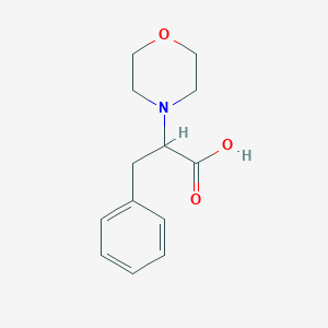 molecular formula C13H17NO3 B2626356 2-(Morpholin-4-yl)-3-phenylpropanoic acid CAS No. 41998-40-7