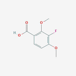 molecular formula C9H9FO4 B2626384 3-氟-2,4-二甲氧基苯甲酸 CAS No. 1018451-10-9