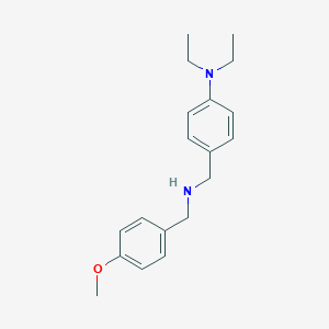 molecular formula C19H26N2O B262644 N-[4-(diethylamino)benzyl]-N-(4-methoxybenzyl)amine 