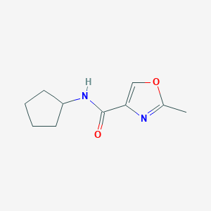 B2626451 N-cyclopentyl-2-methyloxazole-4-carboxamide CAS No. 1119429-94-5