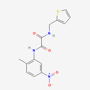 B2626455 N1-(2-methyl-5-nitrophenyl)-N2-(thiophen-2-ylmethyl)oxalamide CAS No. 899978-74-6