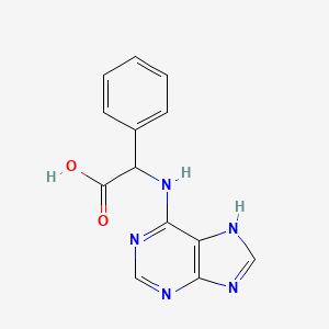 molecular formula C13H11N5O2 B2626497 phenyl(9H-purin-6-ylamino)acetic acid CAS No. 2436-69-3
