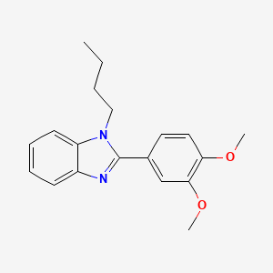 molecular formula C19H22N2O2 B2626519 1-butyl-2-(3,4-dimethoxyphenyl)-1H-1,3-benzodiazole CAS No. 385403-25-8