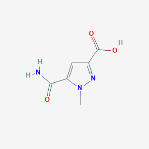 B2626572 5-carbamoyl-1-methyl-1H-pyrazole-3-carboxylic acid CAS No. 1174878-96-6