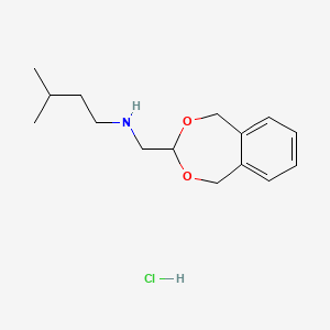 (5,9-Dihydro-6,8-dioxa-benzocyclohepten-7-yl-methyl)-(3-methyl-butyl)-amine hydrochloride