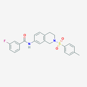3-fluoro-N-(2-tosyl-1,2,3,4-tetrahydroisoquinolin-7-yl)benzamide