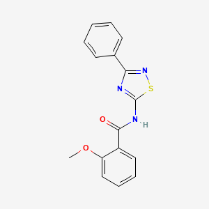 2-methoxy-N-(3-phenyl-1,2,4-thiadiazol-5-yl)benzamide