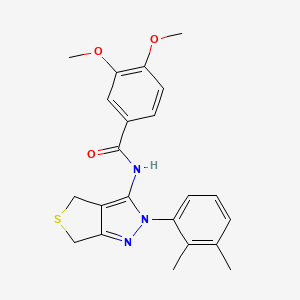 N-(2-(2,3-dimethylphenyl)-4,6-dihydro-2H-thieno[3,4-c]pyrazol-3-yl)-3,4-dimethoxybenzamide