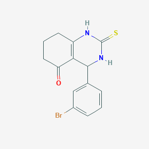 4-(3-Bromophenyl)-2-sulfanylidene-1,3,4,6,7,8-hexahydroquinazolin-5-one