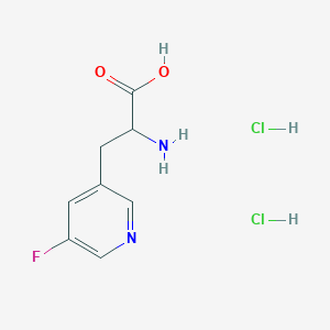 2-Amino-3-(5-fluoropyridin-3-yl)propanoic acid;dihydrochloride