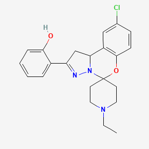 2-(9'-Chloro-1-ethyl-1',10b'-dihydrospiro[piperidine-4,5'-pyrazolo[1,5-c][1,3]benzoxazin]-2'-yl)phenol