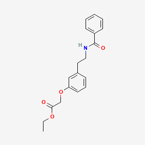 Ethyl 2-{3-[2-(benzoylamino)ethyl]phenoxy}acetate