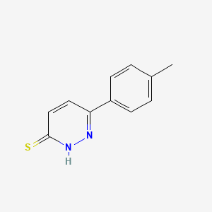 molecular formula C11H10N2S B2626754 6-(4-Methylphenyl)pyridazine-3-thiol CAS No. 70420-98-3