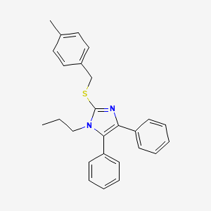 4,5-diphenyl-1-propyl-1H-imidazol-2-yl 4-methylbenzyl sulfide