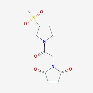 1-(2-(3-(Methylsulfonyl)pyrrolidin-1-yl)-2-oxoethyl)pyrrolidine-2,5-dione