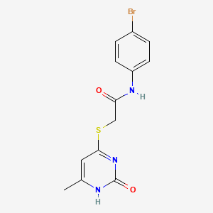 N-(4-bromophenyl)-2-[(6-methyl-2-oxo-1H-pyrimidin-4-yl)sulfanyl]acetamide