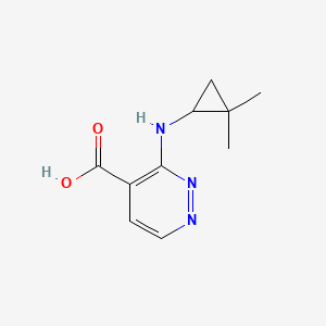 molecular formula C10H13N3O2 B2626782 3-((2,2-Dimethylcyclopropyl)amino)pyridazine-4-carboxylic acid CAS No. 1539745-10-2