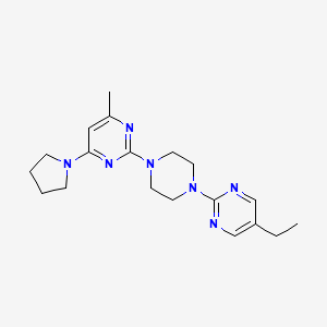 2-[4-(5-Ethylpyrimidin-2-yl)piperazin-1-yl]-4-methyl-6-pyrrolidin-1-ylpyrimidine