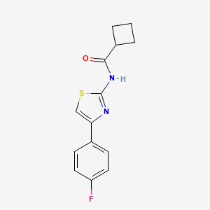 N-(4-(4-fluorophenyl)thiazol-2-yl)cyclobutanecarboxamide